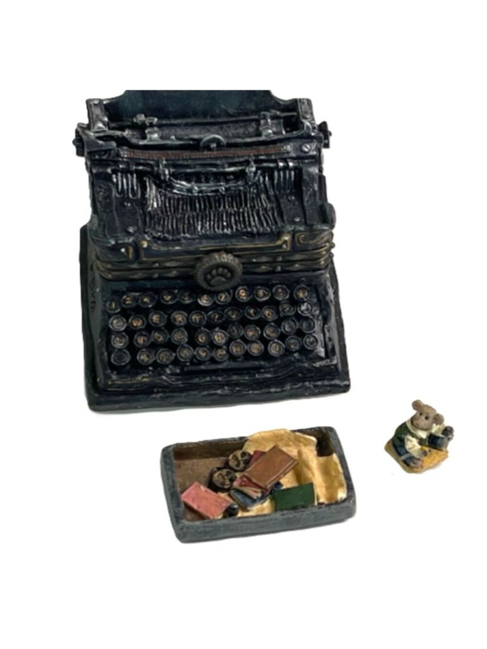 Boyds Bears Uncle Bean's Treasure Box Wilson's Typewriter Underwood McNibble 1E